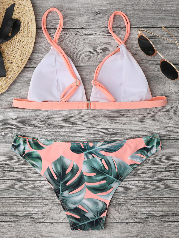 No More Bottoms Just Leafs Bikini Set