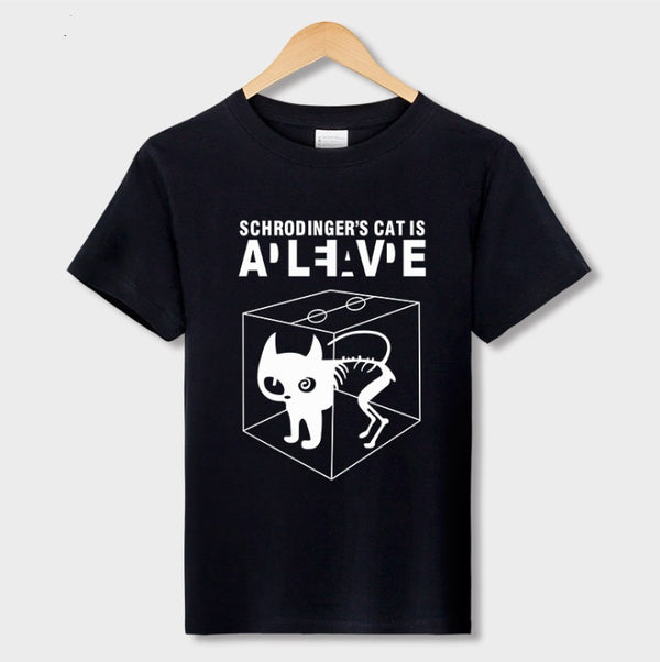 Han Hent The Big Bang Theory Shirt Schrodinger''s Cat T-shirt S Men Swag Funny Cotton Short Sleeve T Shirt S Summer T Shirt Homme