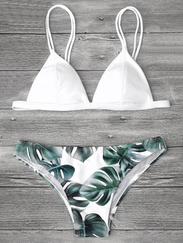 No More Bottoms Just Leafs Bikini Set