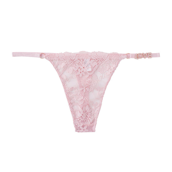 Sexy Lace Mesh Womens Seamless Thong Bottoms