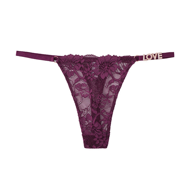 Sexy Lace Mesh Womens Seamless Thong Bottoms