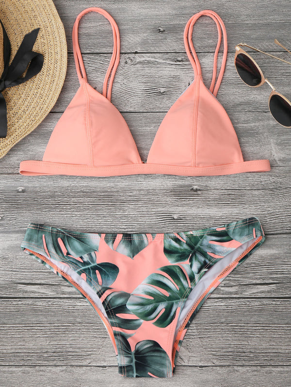 No More Bottoms Just Leafs Bikini Set