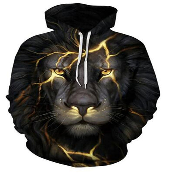 Hoodies Animal Print Street Trend