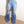Load image into Gallery viewer, Elastic Light Blue Broken Hole Denim Bell-bottoms
