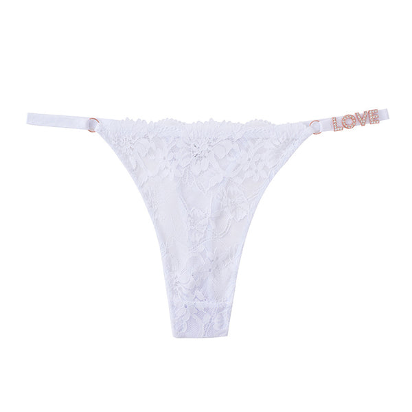 Sexy Lace Mesh Womens Seamless Thong Bottoms