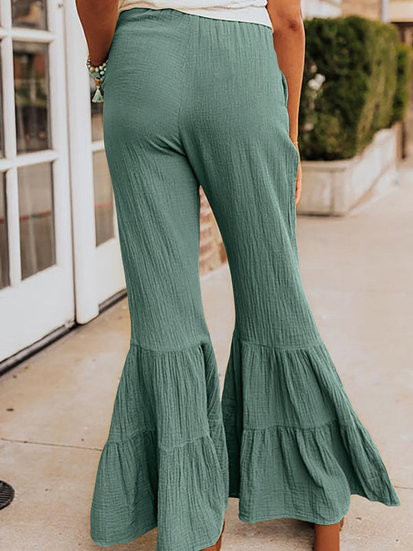 Casual And Versatile High Waist Bell-bottoms