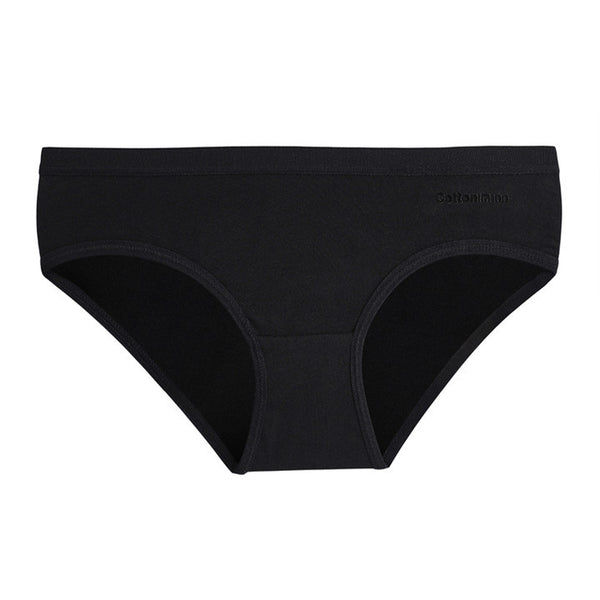 Women'S Seamless Cotton Bottoms Mid-Waist Briefs