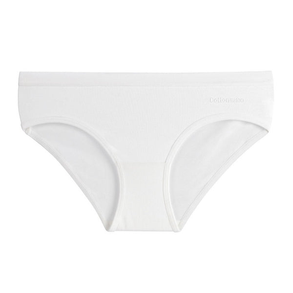 Women'S Seamless Cotton Bottoms Mid-Waist Briefs