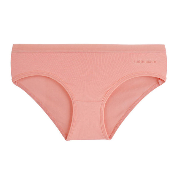 Women'S Seamless Cotton Bottoms Mid-Waist Briefs